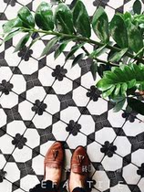 Hepan Net red ins style simple geometric tiles black and white gray 300 * 300mm kitchen bathroom hotel balcony tiles