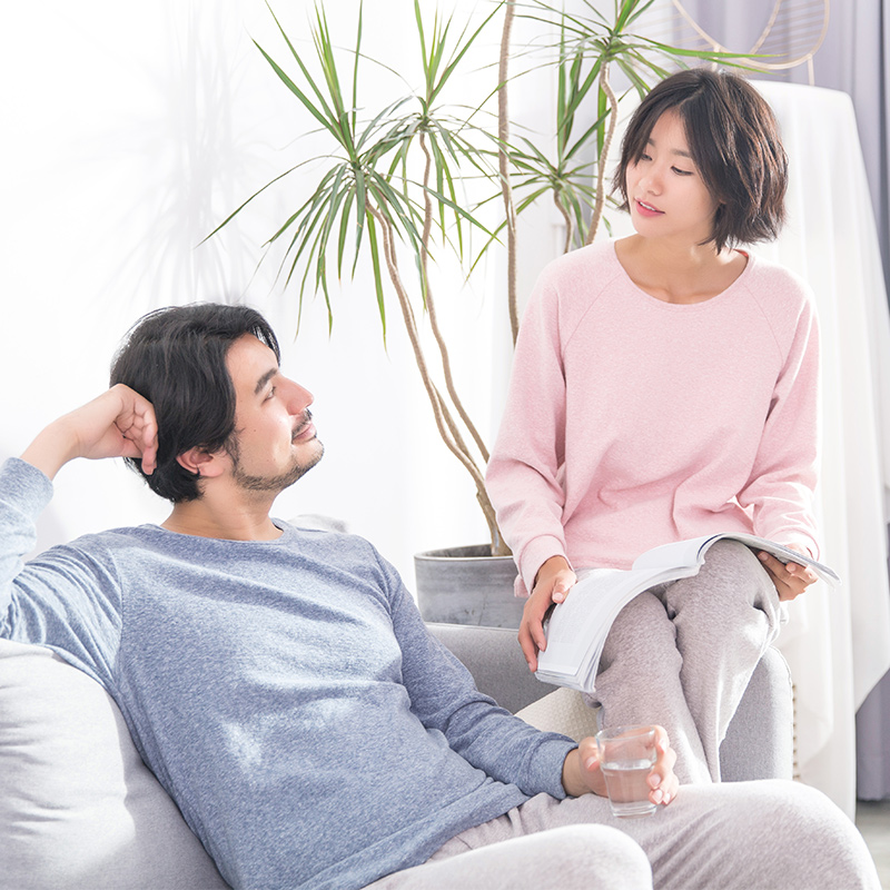 Pyjama mixte en Coton à manches longues - Ref 3005832 Image 1