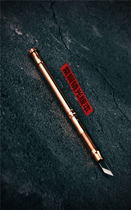 Front feather Brass pen knife carving knife hollow knife cutting knife imported powder steel CPM 3v