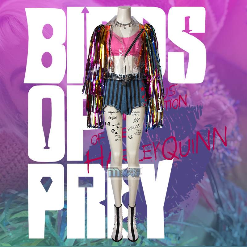 Manles Marvel Sky Birds Squad and Halle Quinn clown female Halloween cosplay costumes 4486-Taobao