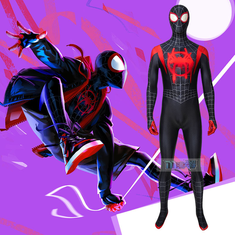 Manles Marvel Spiderman Parallel Cosmos Cosmos Miles Tight Fit COSPLAY COSTUME