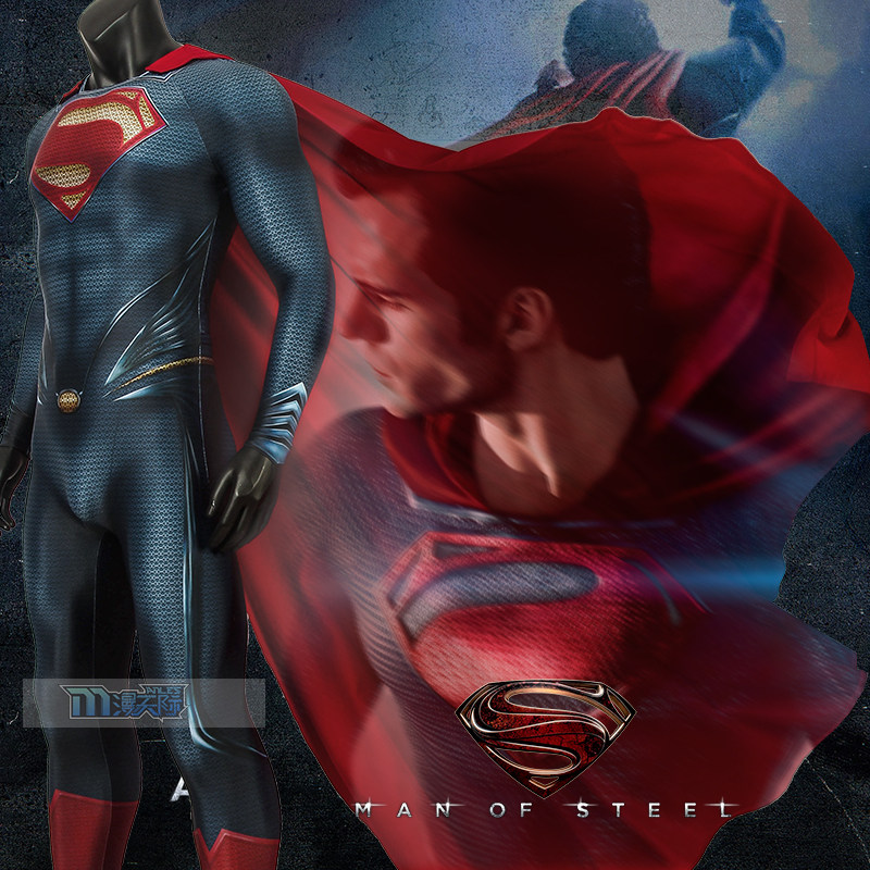 Manles, Superman, Iron Man, cos, Superman, Clark Kent, one-piece suit, tights