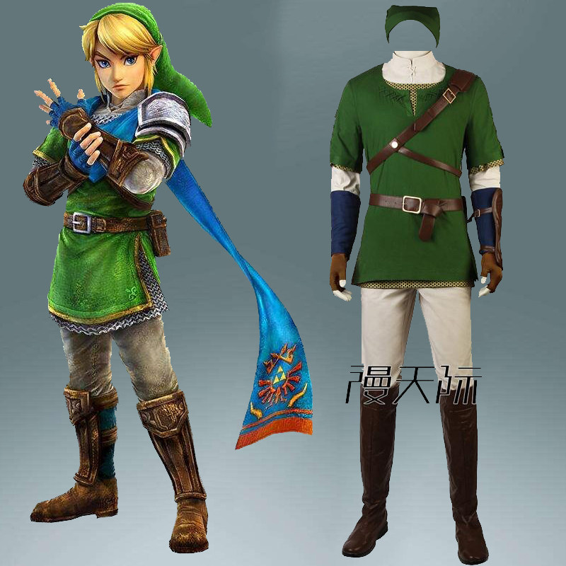 Manles is a sky - long Zelda legend that twilight princess Link Cos game costume