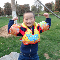 Boys and childrens beginner swimming ring girl life jacket arm ring cloth conjoined vest floating suit with water sleeve