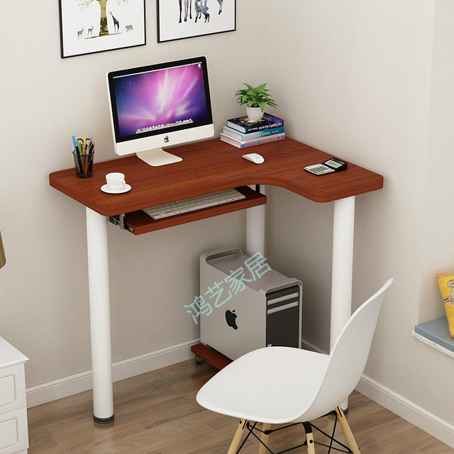 mini corner desk desk ຄອມ​ພິວ​ເຕີ​ມຸມ​ໂຄ້ງ​ຫ້ອງ​ແຖວ​ຂະ​ຫນາດ​ນ້ອຍ​ປື້ມ​ບັນ​ທຶກ​ການ​ຂຽນ​ຕາ​ຕະ​ລາງ​ການ​ປັບ​ແຕ່ງ​ຫ້ອງ​ນອນ​ເຮືອນ​