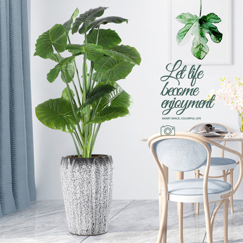 Nordic minimalist ceramic flower pots Large Number of Large Number of Canopy Landing High Silo Basin Personality Tiger Piranian Bird Species Trees