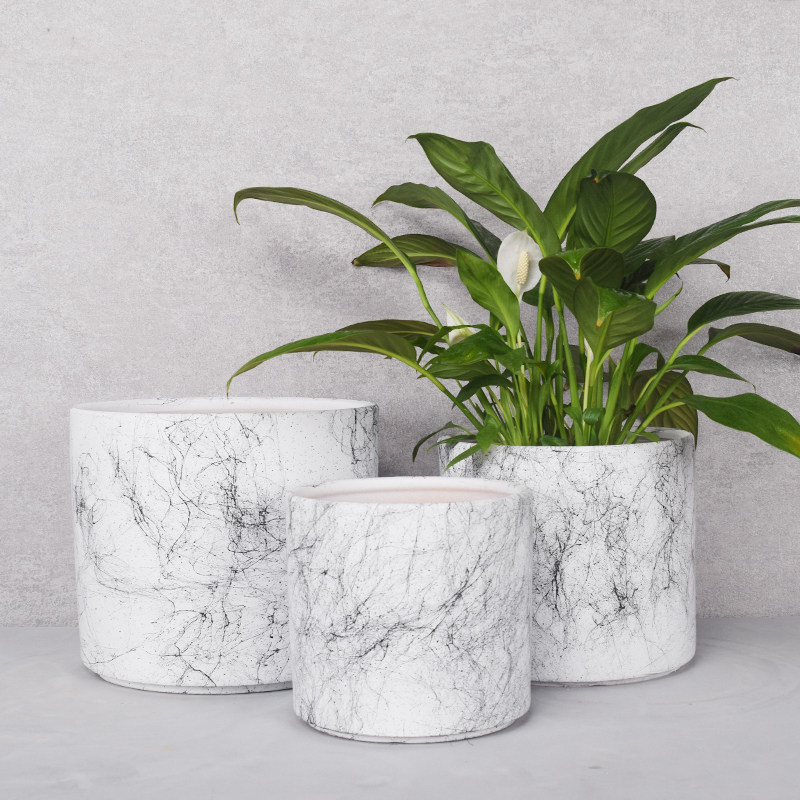 Nordic minimalist flower pot ceramic large number clear cabin Creative European style personality special price gold Ge potted large orchid bonsai