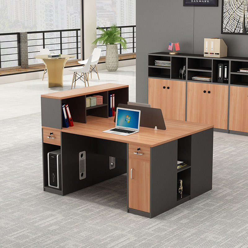 Staff staff table simple financial table double desk modern 4 6 people multi-person desk and chair combination