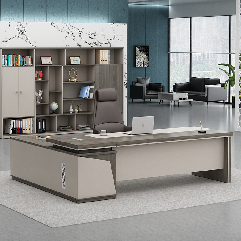 Boss Desk Office Furniture President Desk Simple Modern Manager Desk Light Luxury Fashion Executive Desk Office Chair Combination