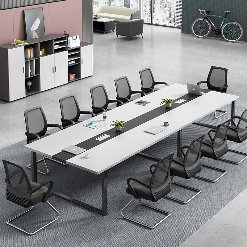 Conference table long table modern desk negotiation table meeting room table and chair combination long table desk workbench