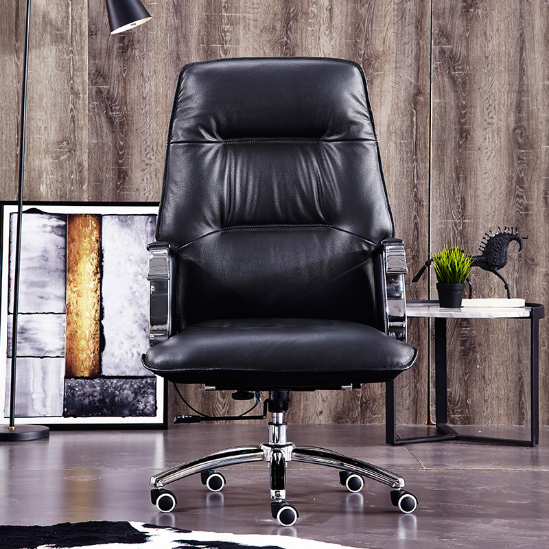 Boss Chair Swivel Chair Seat Computer Chair Home Reclining Chair Subbusiness Genuine Leather Large Class Chair High-end Atmospheric Office Chair