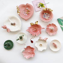 Eurostyle ceramic small jewellery ring ear nail containing plate Nordic style Home Decorative Pendulum