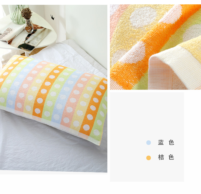 Jie khăn bông gối đơn túi mềm mại thoáng khí người lớn và phụ nữ bốn mùa phổ quát khăn gối lớn khăn gối