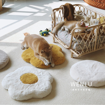 Ask Road Cat Winter Kitty Dog Winter Suede Suede Warm Cushion Memory Cotton Detachable Small Dog Cat Mat