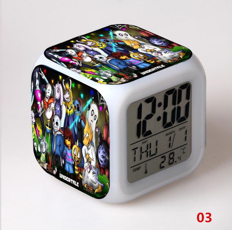 Undertale legend of anime game around custom student alarm clock children's dorm night lights