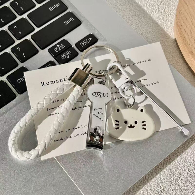 Nail Clippers Cartoon Cat Key Cute Nail Clipper Girl Couple Backpack Bag Pendant Ear Pick Best Friend Nail Clippers Cartoon Cat Key Cute Nail Clipper Girl Couple Backpack Bag Pendant Ear Pick Best Friend