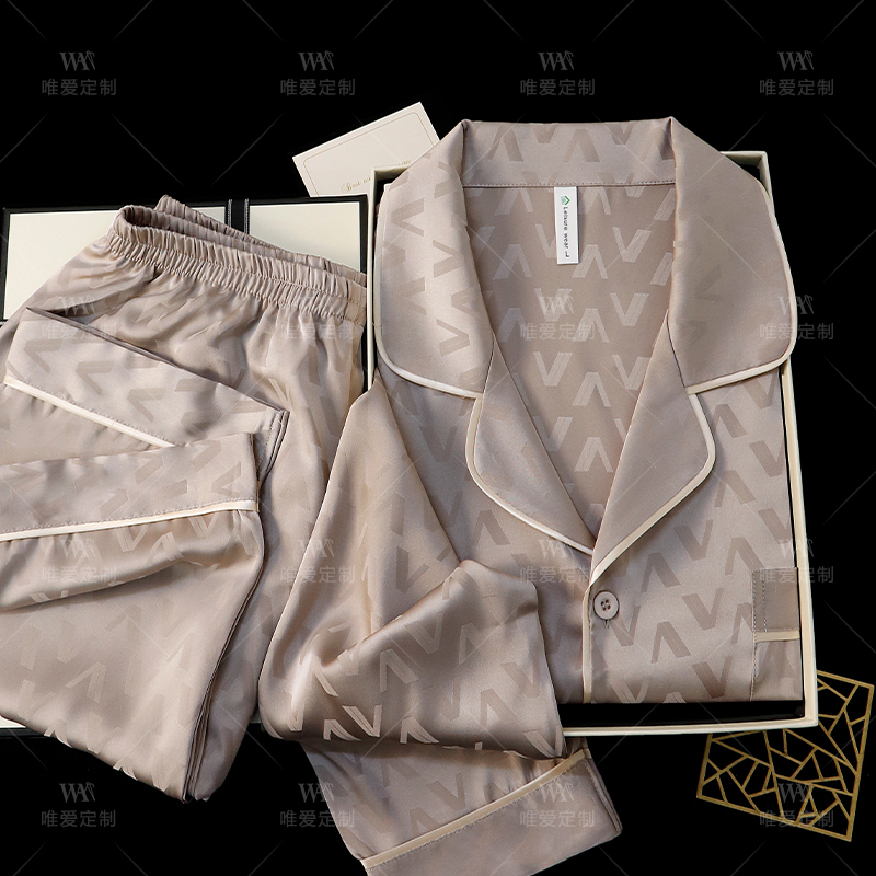 [100% Mulberry Silk] Silk Pajamas for Men, Spring and Summer, Gift Box for Boyfriend or Husband, High-End Birthday Gift