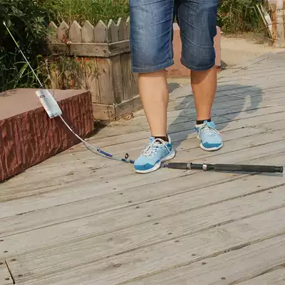 Day special price soft and slightly solid straight handle Luya rod 1 65 m fishing rod glass fiber medium adjustment plug fish rod anchor fish