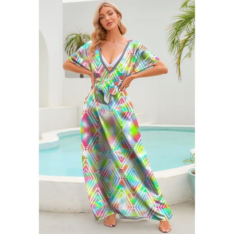 The Beaches Covers Up Dress Shirt Ladies Lady Swimwear Dresses-Taob