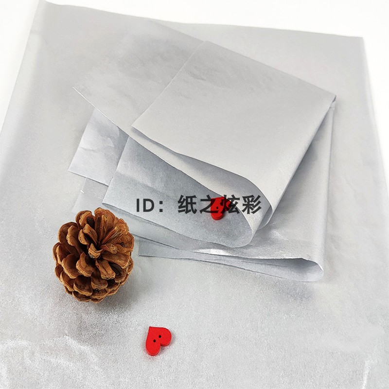 17g bright silver copy paper Sydney paper 22g single-sided thin page Jiangsu custom roll wrapping paper