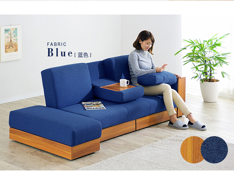 latex biến giường sofa đa chức năng lưu trữ của Nhật Bản sofa vải Bắc Âu căn hộ nhỏ đã sẵn sàng để tiết kiệm không gian - Ghế sô pha ghế bành thư giãn
