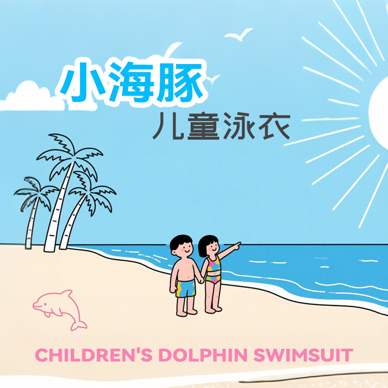 小海豚儿童泳衣