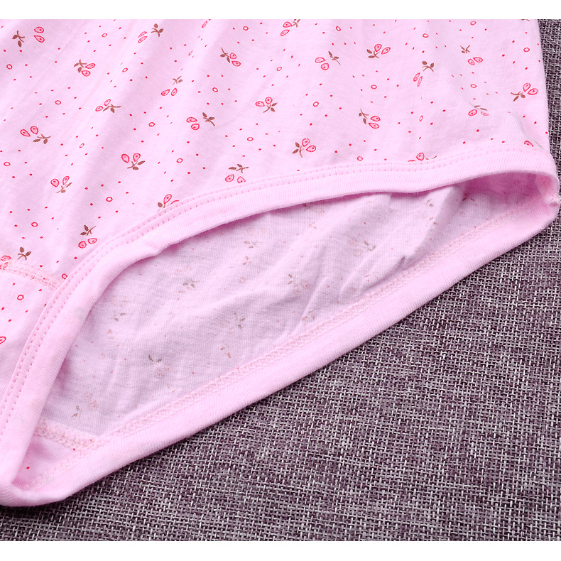 Quần lót nữ tam giác và trung niên, quần lót mẹ cao eo quần short cỡ lớn rộng bằng vải cotton mỏng quần lót cạp cao