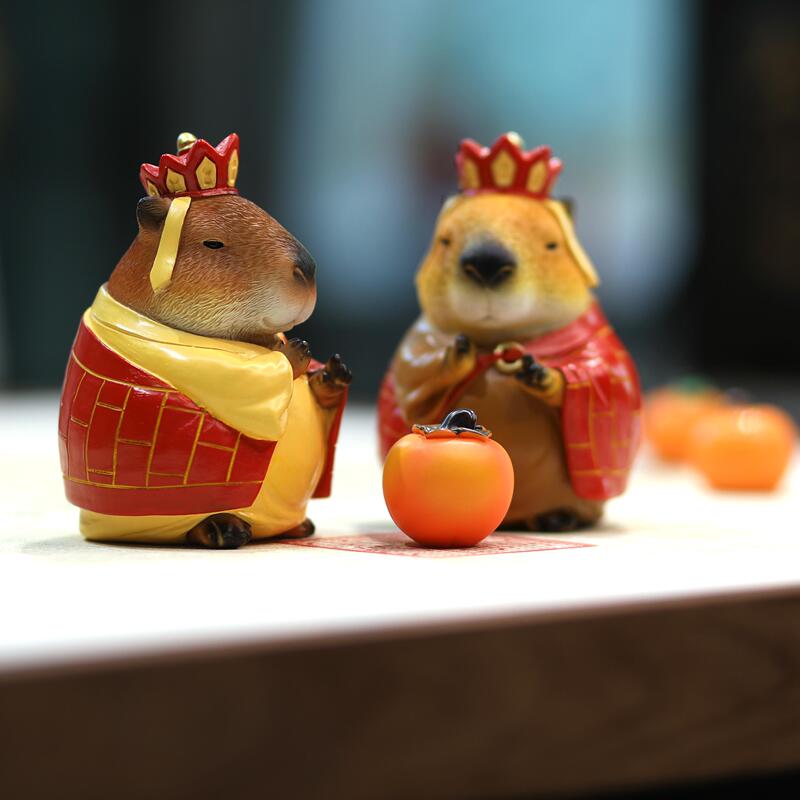 Creative and Cute Tang Seng-Style Capybara Figurine for Home Office Desk Decoration, Car Decoration, Birthday Gift Creative and Cute Tang Seng-Style Capybara Figurine for Home Office Desk Decoration, Car Decoration, Birthday Gift