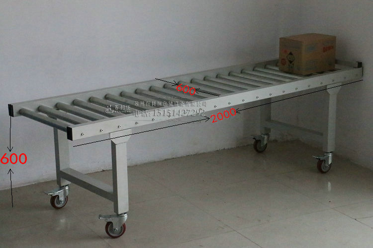 Power-free roller assembly line stainless steel roller conveyor push roller material frame electric roller conveyor