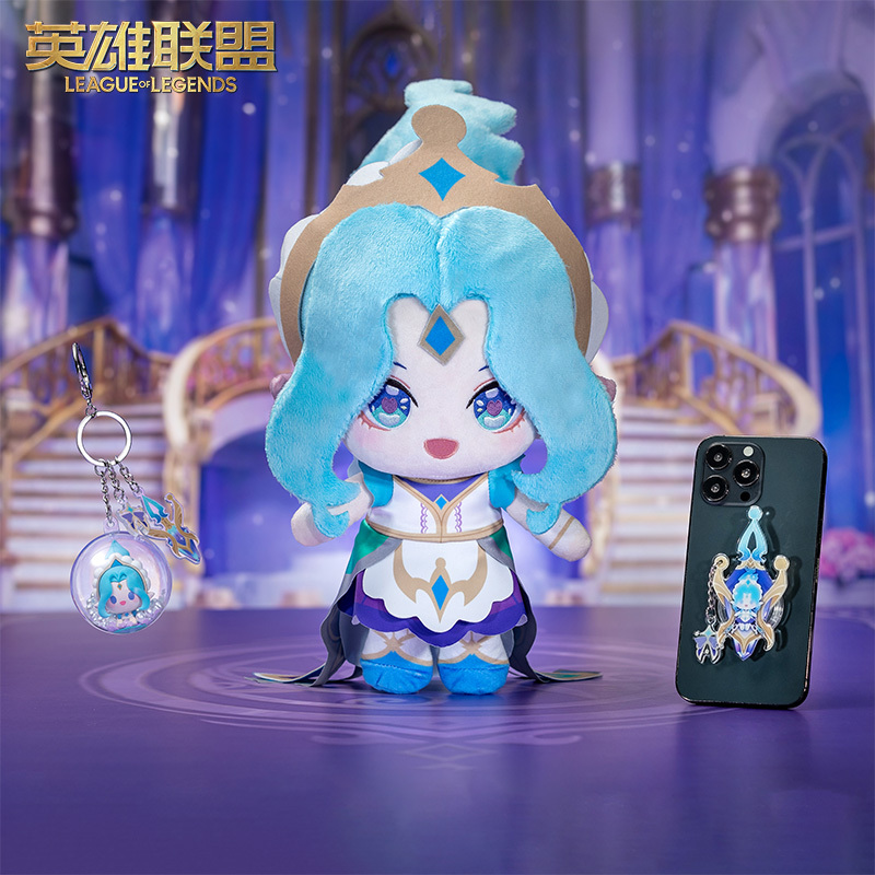 League of Legends Perfume Gemstone Storm Fury Jhin Plush Doll Keychain Phone Holder Series League of Legends Perfume Gemstone Storm Fury Jhin Plush Doll Keychain Phone Holder Series