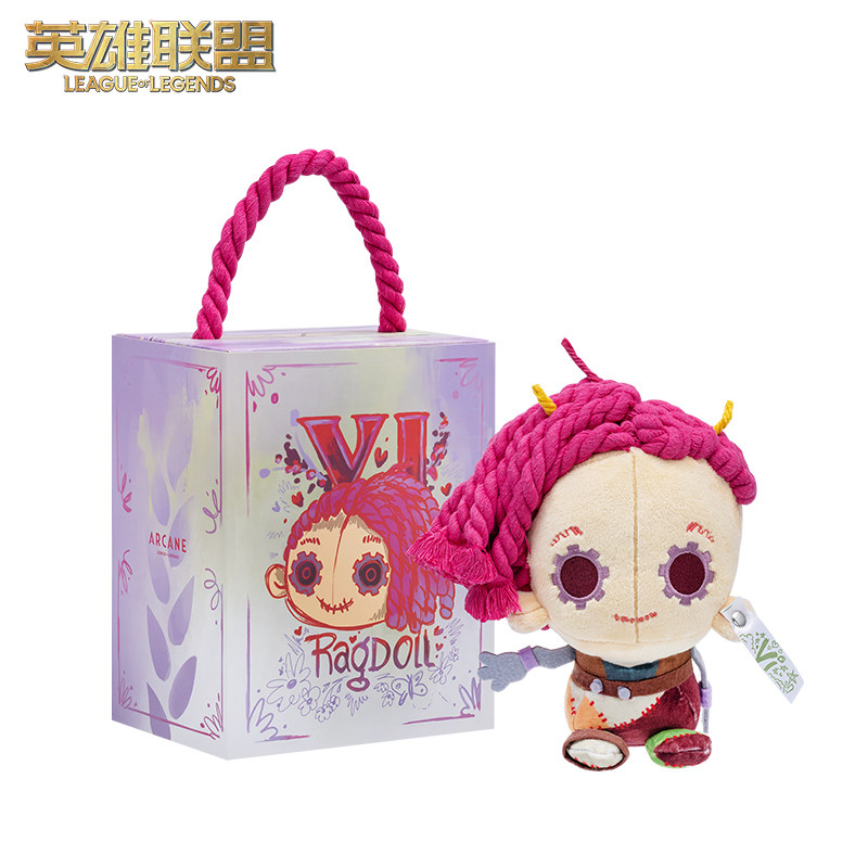 Pelúcia Arcane – Vi – Ragdoll – League of Legends LOL – 19cm (Riot Games)