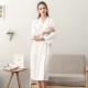 Mùa hè mềm mại khách sạn chất liệu khăn tắm áo choàng tắm nữ dễ thương mỏng gợi cảm vài bộ đồ ngủ pyjama nam áo choàng tắm năm sao - Night Robe