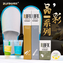 Zunke hotel toiletries Hotel disposable toothbrush toothpaste card box six-piece set soft hair high-end dental tools