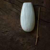 Taicu Lianhuatang antique printed embryo ceramic tea plant ash glaze old taste pottery melon seed type