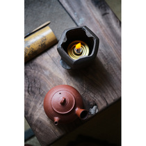 (Taicu Lianhuatang) Jingdezhen Songfeng House hand-made Jade book simmering alcohol stove cooking teapot Cheng Wei