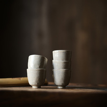 Taicu Lianhuatang hand-made pottery mud Cup powder Tea Cup Cup Cup