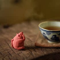 Gengzi * Rat tea pet pottery clay hand-pinched small cute mouse tea mat ornaments cute pieces
