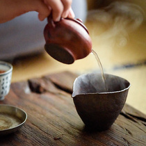 Taicu Lianhuatang hand-made pottery mud Gong Road Cup pottery uniform Cup Tea Tea Tea Sea Pine Wind House