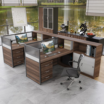 Staff combination desk 4 staff computer desk 6 modern screen partition double financial desk