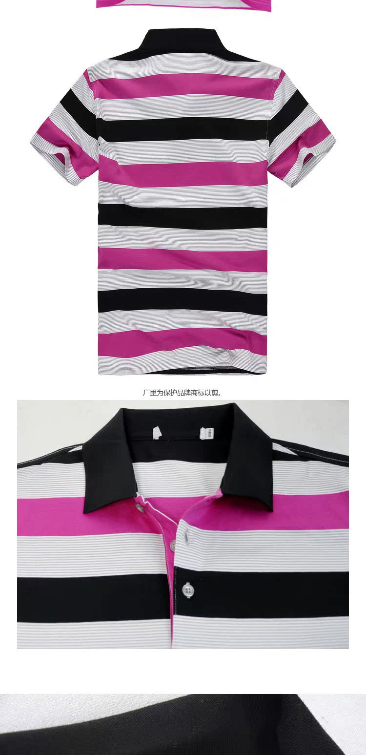 Cắt nhãn mỏng phần chính hãng cắt tiêu chuẩn mùa hè nam ngắn tay in áo thun nam mùa hè ve áo cotton ngắn tay áo phông nam tay ngắn cổ trụ