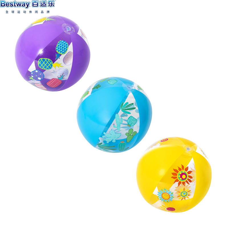 Original Clothing Bestway Beach Ball Children Cartoon Inflatable Water Polo Handball Play Water Entertainment-Taobao