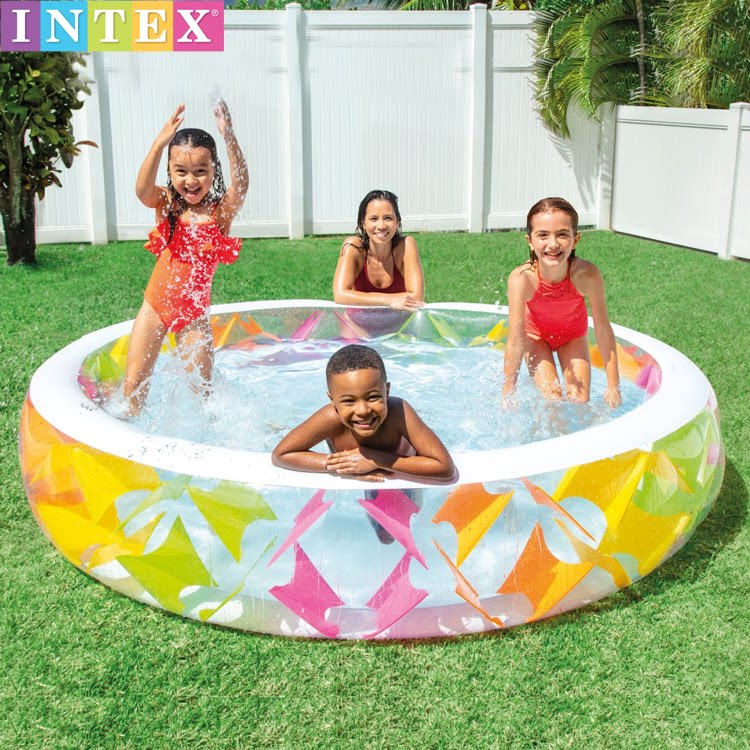 Original INTEX color windmill family paddling pool children's inflatable swimming pool ocean ball pool sand pool