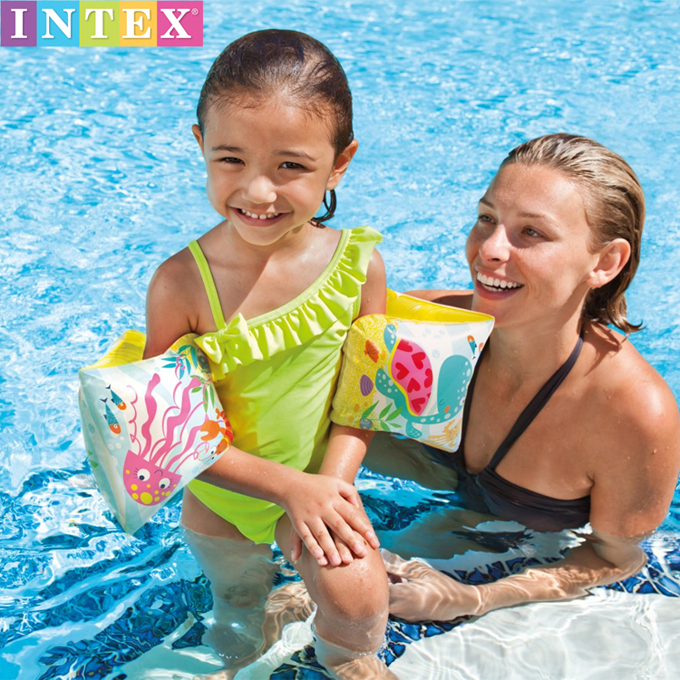 Original fit INTEX cartoon children's arms ring floating circle Swimming ring Water sleeve Handcuff swimming assistance