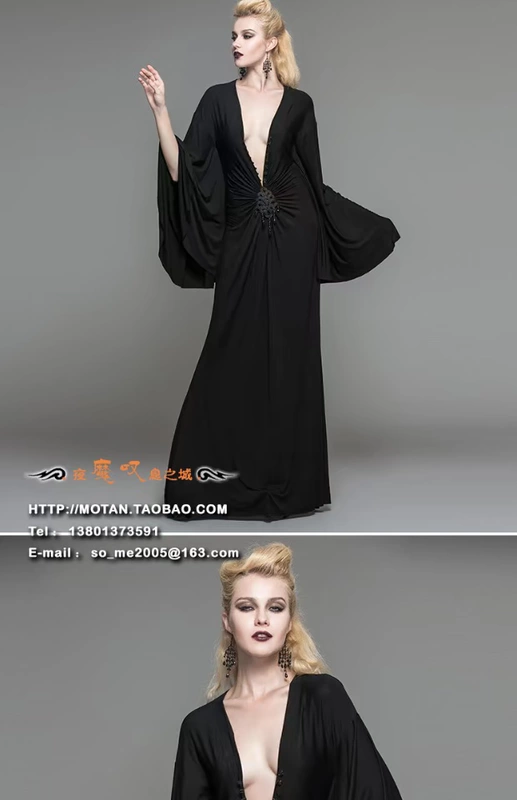 魔 ╋ DEVIL FASHION Baroque Gothic GOTHIC retro tay áo rộng lớn quý phái SKT040
