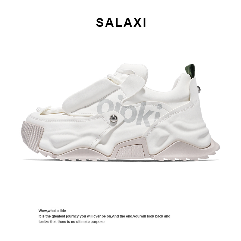 Salaxi Tyrannosaurus Rex Series Dad Shoes for Women, Thick-Soled Height-Increasing White Couple Sports Casual Shoes for Men Salaxi Tyrannosaurus Rex Series Dad Shoes for Women, Thick-Soled Height-Increasing White Couple Sports Casual Shoes for Men