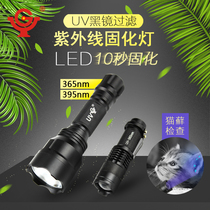  Yugu LEDuv curing lamp 365 anti-counterfeiting detection Fluorescent agent detection 395 tube cat urine banknote detection purple light flashlight