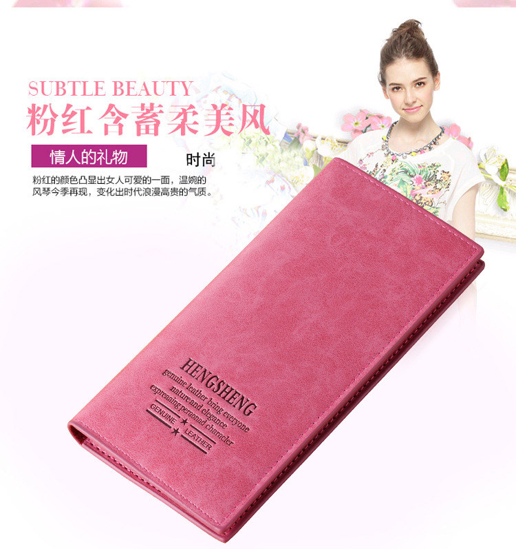 New zipper mobile phone bag Ultra-thin wallet Multi-function card bag Business casual young men and women long wallet