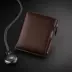 Thanh niên nam ngắn ví nam Zip chuỗi thay đổi giấy phép lái xe ví thời trang đa thẻ vị trí mặt cắt ngang dọc leonardo ví Ví tiền