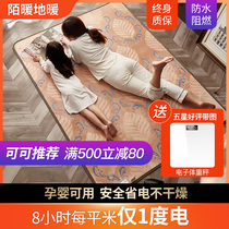 Suede Heating Ground Warm Mat South Korea Graphene Carbon Crystal Ground Warm Mat Living Room Home Parenting Climbing Mat Heating Rug