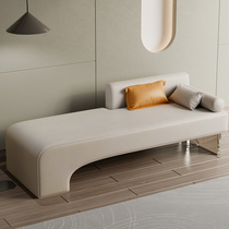 Small family style courtesane chair minimalist living-room benches Hotel Beauty Collapse Acrylic Strip Sofa Chair Bedroom Bedside Bench
